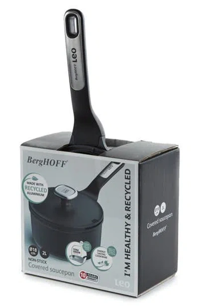 Berghoff Leo Phantom 2.1-quart Saucepan With Lid In Black