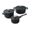 Berghoff Leo Phantom Cearmic Non-stick 6-pc. Cookware Set In Black