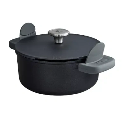 Berghoff Leo Phantom Ceramic 4.5-qt. Non-stick Stockpot In Gray