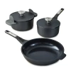 Berghoff Leo Phantom Ceramic Non-stick 5-pc. Cookware Set In Black