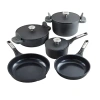 Berghoff Leo Phantom Ceramic Non-stick 8-pc. Cookware Set In Black