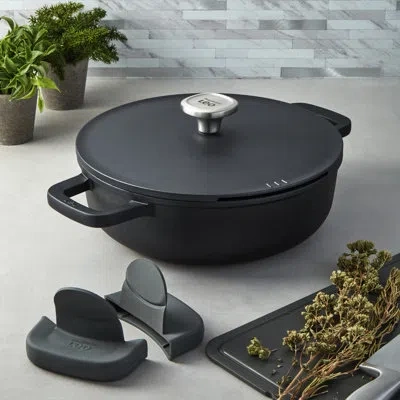 Berghoff Leo Phantom Nonstick Ceramic 11" Saute Pan 5qt., Recycled In Black