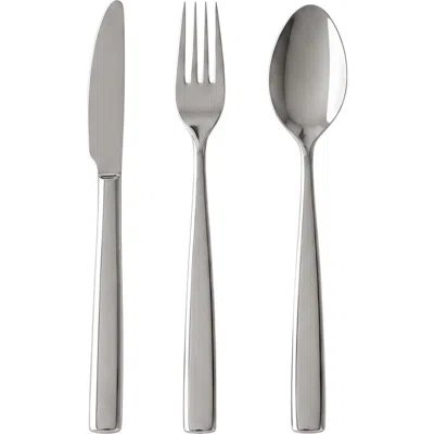 Berghoff Leo Pure Gold Accent Flatware Set In Silver