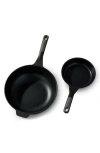 Berghoff Leo Stone 2-piece Cookware Set In Black