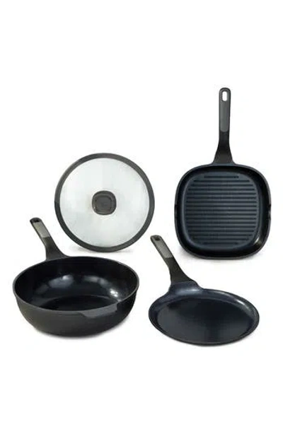 Berghoff Leo Stone 4-piece Cookware Set In Black