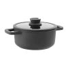 Berghoff Leo Stone+ Ceramic Non-stick 10" Stockpot With Lid In Black