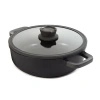 Berghoff Leo Stone+ Ceramic Non-stick 5-qt." Saute Pan With Lid In Black