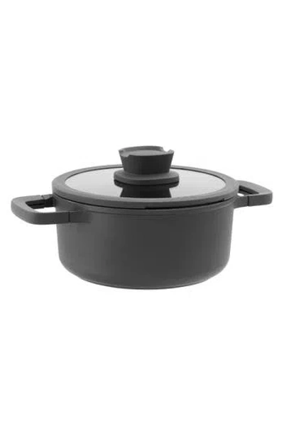 Berghoff Leo Stone Nonstick 2.9-quart Covered Casserole Dish In Black
