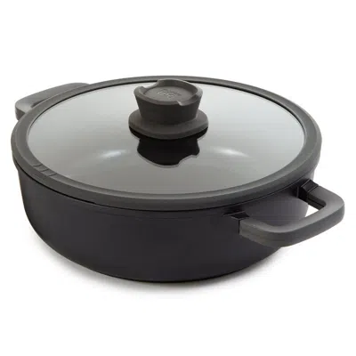 Berghoff Leo Stone+ Nonstick Ceramic 11" Sauté Pan With Lid 2-handle Recycled, 5qt In Gray