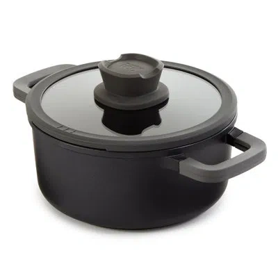 Berghoff Leo Stone+ Nonstick Ceramic Stockpot, Recycled In Black