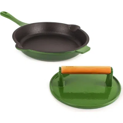 Berghoff Neo 2-piece Cast Iron Set In Green