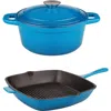 Berghoff Neo 3-piece Cookware Set In Blue