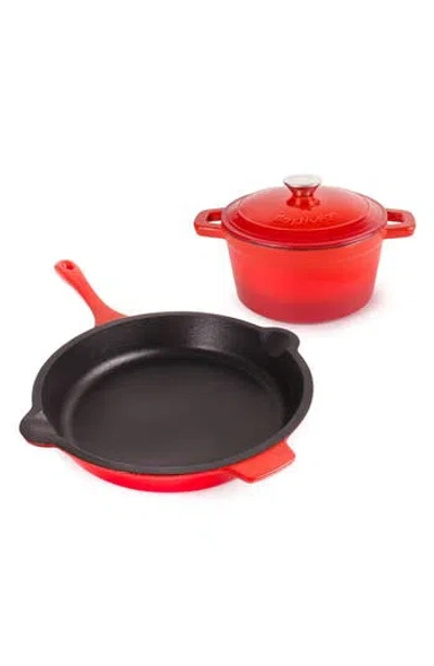 Berghoff Neo 3-piece Cookware Set In Red