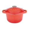 Berghoff Neo 3-qt. Round Cast Iron Dutch Oven In Orange