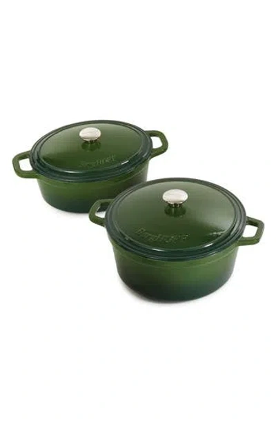 Berghoff Neo 4-piece Cast Iron Dutch Oven Cookware Set In Green