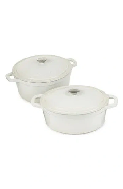 Berghoff Neo 4-piece Cast Iron Dutch Oven Cookware Set In White