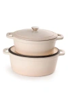 Berghoff Neo Cast Iron 4-pc. Dutch Oven Set In Pink