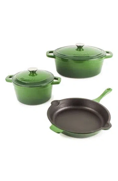 Berghoff Neo 5-piece Cast Iron Set In Green