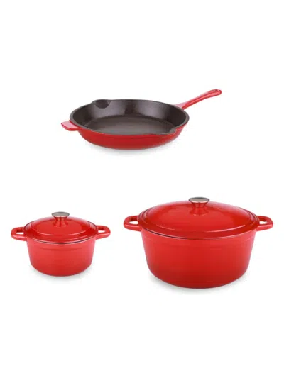 Berghoff Neo 5-piece Cast Iron Set In Red
