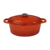 Berghoff Neo 5-qt. Oval Cast Iron Casserole Dish In Orange
