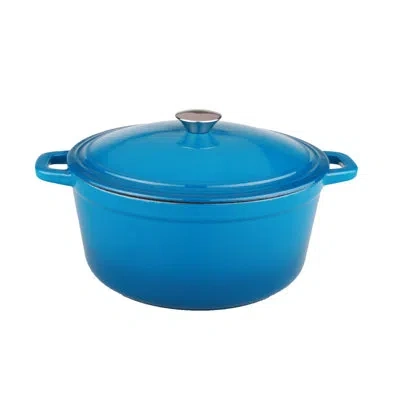Berghoff Neo 5qt Cast Iron Oval Covered Dutch Oven In Blue