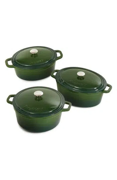 Berghoff Neo 6-piece Cast Iron Dutch Oven Cookware Set In Green