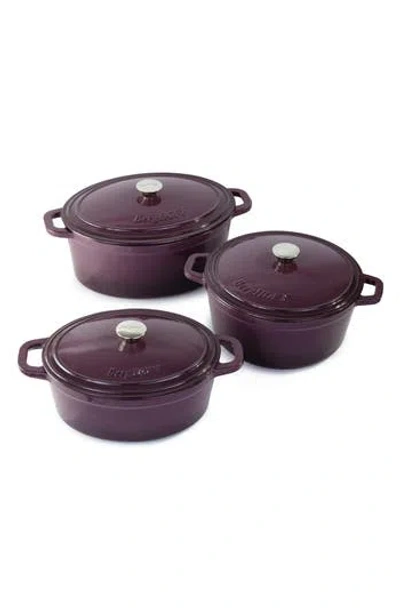 Berghoff Neo 6-piece Cast Iron Dutch Oven Cookware Set In Purple