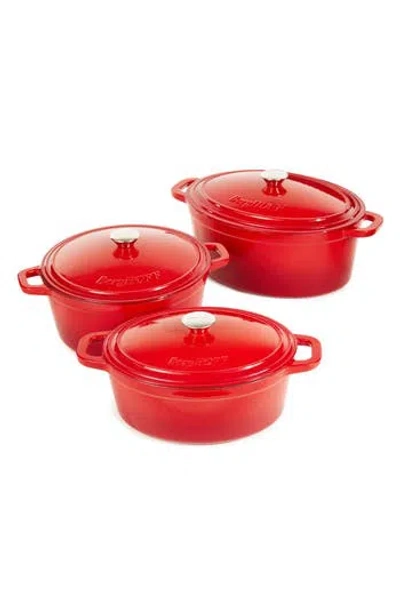 Berghoff Neo 6-piece Cast Iron Dutch Oven Cookware Set In Red