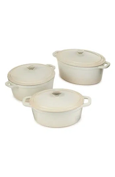 Berghoff Neo 6-piece Cast Iron Dutch Oven Cookware Set In White