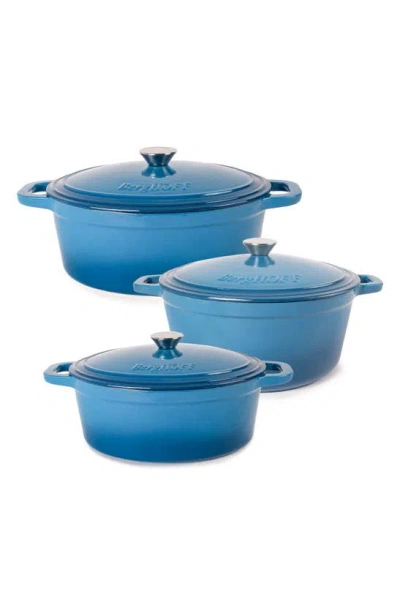 Berghoff Neo 6-piece Cast Iron Set In Blue