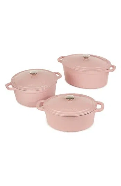 Berghoff Neo 6-piece Cast Iron Dutch Oven Cookware Set In Pink
