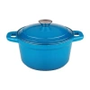 Berghoff Neo 7-qt. Round Cast Iron Casserole Dish In Blue
