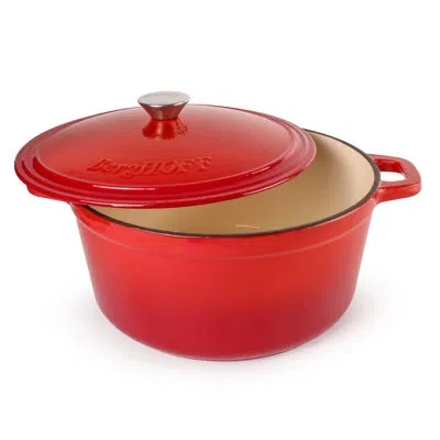 Berghoff Neo 7qt. Cast Iron Round Covered Dutch Oven In Red