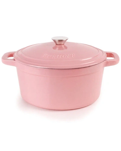 Berghoff Neo 7qt Pink Cast Iron Round Covered Dutch Oven