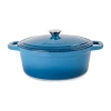 Berghoff Neo 8-qt. Oval Cast Iron Casserole Dish In Blue