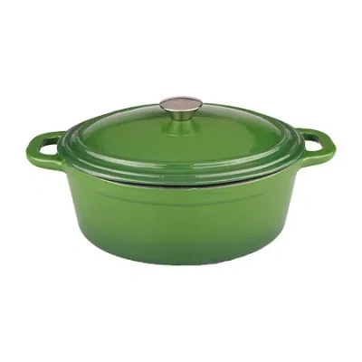 Berghoff Neo 8-qt. Oval Cast Iron Casserole Dish In Green