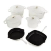 Berghoff Neo Cast Iron 10-pc. Cookware Set In White