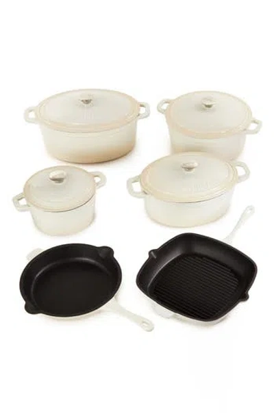 Berghoff Neo Cast Iron 10-piece Cookware Set In White