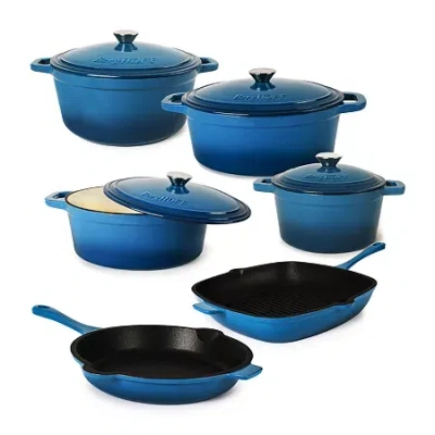 Berghoff Neo Cast Iron 10-pc. Cookware Set In Blue