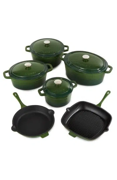 Berghoff Neo Cast Iron 10-piece Cookware Set In Green