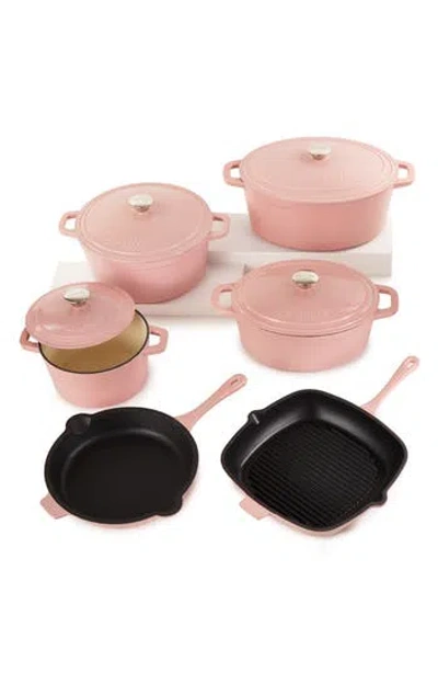 Berghoff Neo Cast Iron 10-piece Cookware Set In Pink
