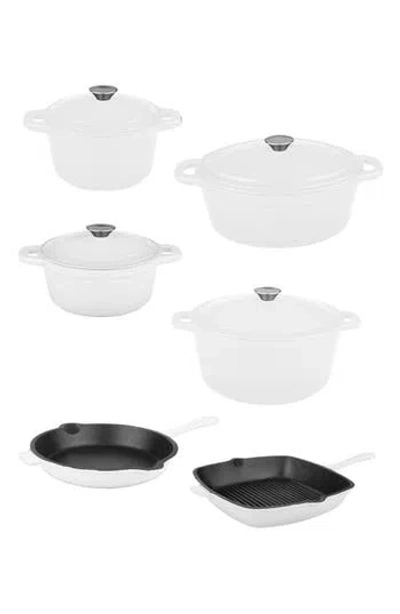 Berghoff Neo Cast Iron 10-piece Cookware Set In White