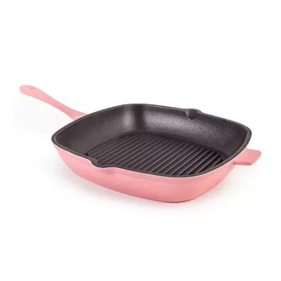 Berghoff Neo Cast Iron 11" Square Grill Pan In Pink