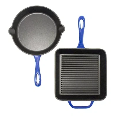 Berghoff Neo Cast Iron 2-pc Cookware Set In Blue