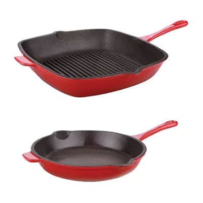 Berghoff Neo Cast Iron 2-pc. Cookware Set In Red