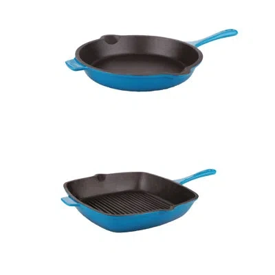 Berghoff Neo Cast Iron 2pc Cookware Set, Blue