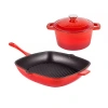 Berghoff Neo Cast Iron 3-pc. Cookware Set In Red