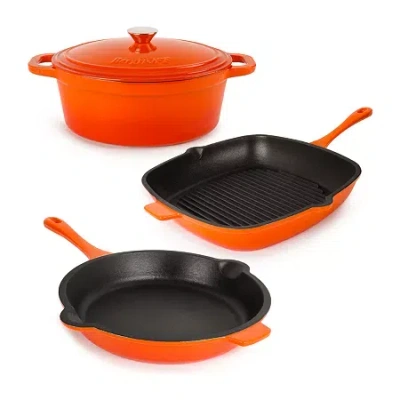 Berghoff Neo Cast Iron 4-pc. Cookware Set In Orange