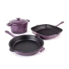 Berghoff Neo Cast Iron 4-pc. Cookware Set In Purple
