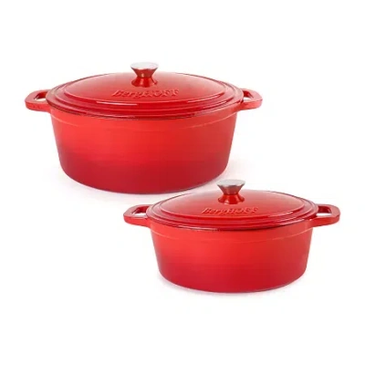 Berghoff Neo Cast Iron 4-pc. Dutch Oven Set In Red